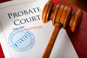 Probate Court Document and Gavel